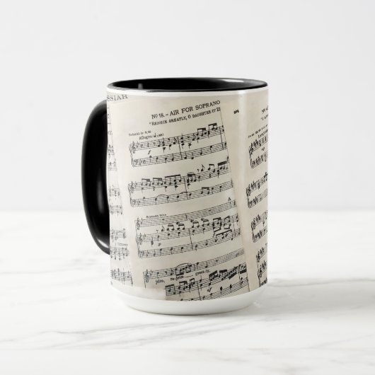 Handel's MESSIAH-mok voor SOPRANO Mok (Voorkant links)