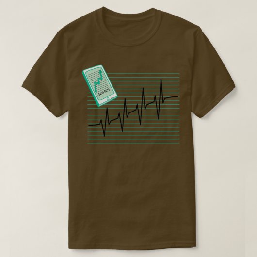 Handelsbemiddeling in aandelen EKG 1 T-shirt (Design voorkant)