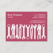 Handelsgereedschap (Chubby) - Rood Tex Visitekaartje (Achterkant)
