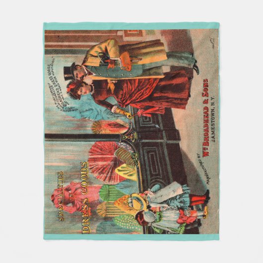 Handelskaart William Broadhead & Sons-kledingartik Fleece Deken (Voorkant)