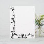 handelslijnen Gepersonaliseerde briefhoofd (Staand voorkant)