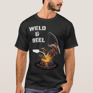 Handelsman Weld en Reel Funny Vissen and Welding T-shirt