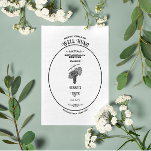 Handelsmerk, goed gehangen, aanpasbaar notitiekaartje