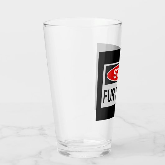 Handelsmerk stoppen rood glas (Rechts)