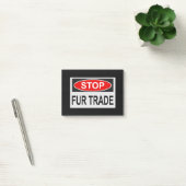 Handelsmerk stoppen rood post-it® notes (Kantoor)