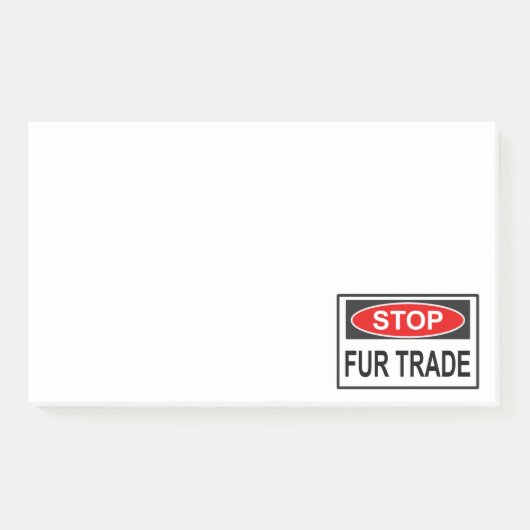 Handelsmerk stoppen rood post-it® notes (Voorkant)