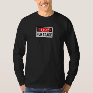 Handelsmerk stoppen rood t-shirt