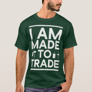 Handelsmodel voor aandelen gemaakt voor handelscad t-shirt
