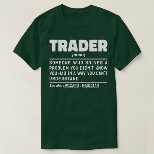 Handelsnaam Definitie Stock Market Medewerker Cool T-shirt (Design voorkant)