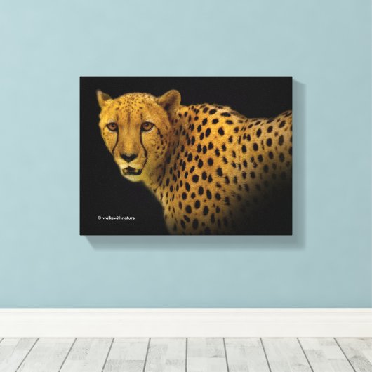 Handelspans met een Magnificante Cheetah Canvas Afdruk (Insitu (Houten vloer))