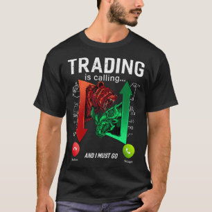 Handelsverkeer noemt de daghandelsbeurs Bull. m. T-shirt