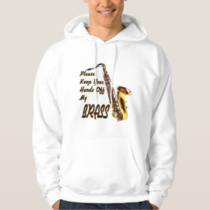 Handen af van messing/saxofoon hoodie