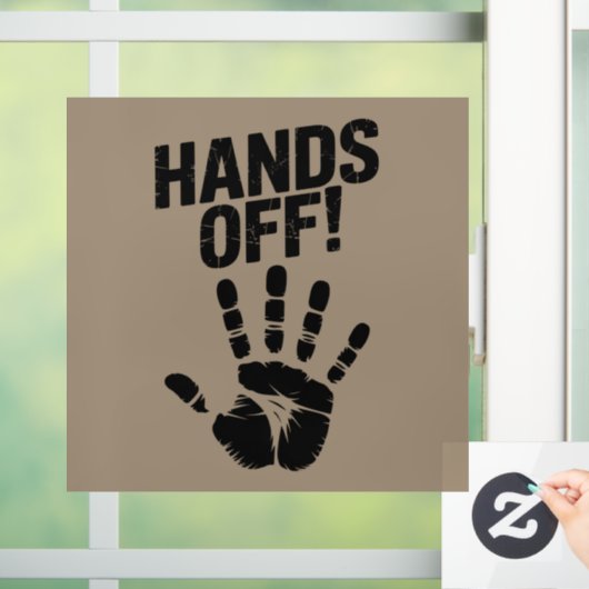 Handen af van mijn land Mijn lichaam Medicare Poli Raamsticker (Huis)