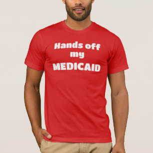 Handen af van mijn Medicaid Mannen T-shirt