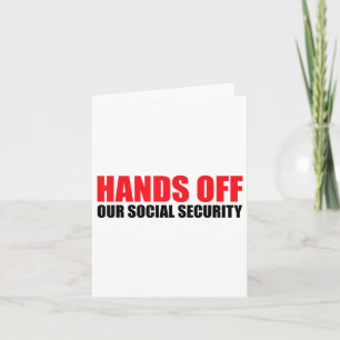 Handen af van onze sociale zekerheid beschermen on kaart