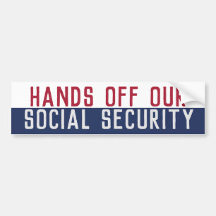 Handen af van onze sociale zekerheid bumpersticker