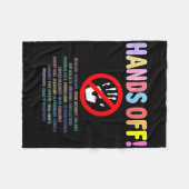 Handen af van protest 2025 fleece deken (Voorkant (Horizontaal))