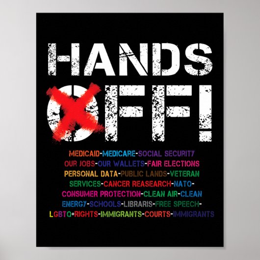 Handen af van protest 2 poster (Voorkant)