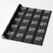 Handen af van protest cadeaupapier (Uitgerold)