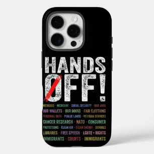 Handen af van protest iPhone 16 pro hoesje