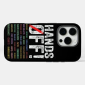 Handen af van protest Case-Mate iPhone case (Achterkant (horizontaal))