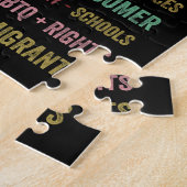 Handen af van protest legpuzzel (Zijkant)