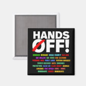 Handen af van protest magneet (Voorkant / Achterkant)