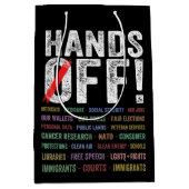 Handen af van protest medium cadeauzakje (Voorkant)