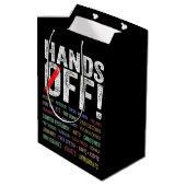 Handen af van protest medium cadeauzakje (Achterkant Gekanteld)