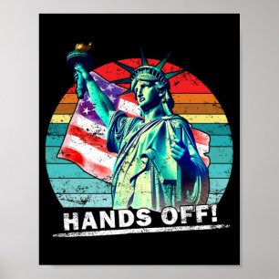 Handen af van protest sociale zekerheid en Medicar Poster
