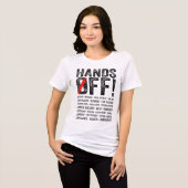 Handen af van protest Tri-Blend shirt (Voorkant volledig)