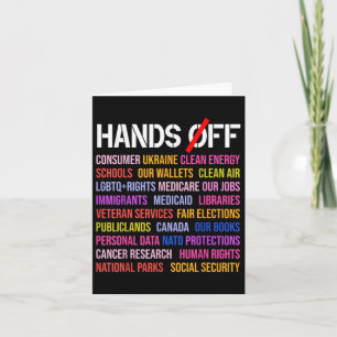 Handen af van protest zaterdag 5 april Mannen Vrou Kaart