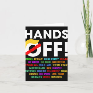 Handen af van protest zaterdag 5 april Mannen Vrou Kaart