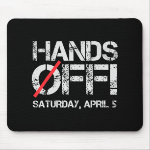 Handen af van protest zaterdag 5 april Mannen Vrou Muismat