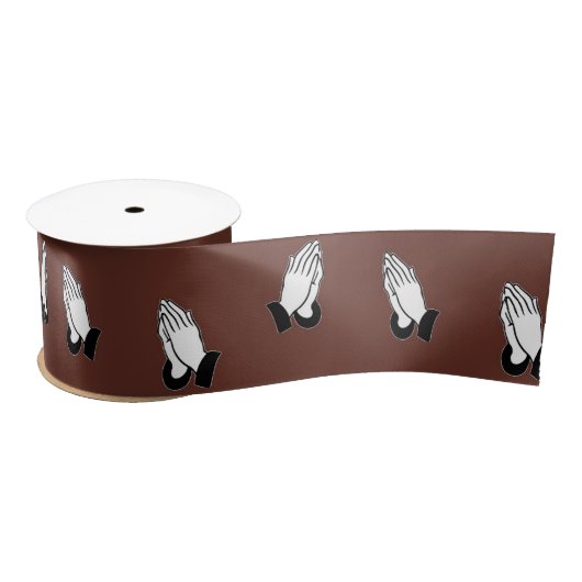 Handen belijden op bruin lint (Spoel)