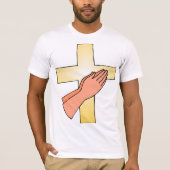 Handen bij Cross Mannen T-shirt (Voorkant)