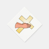 Handen bij Cross Paper servetten (Hoek)