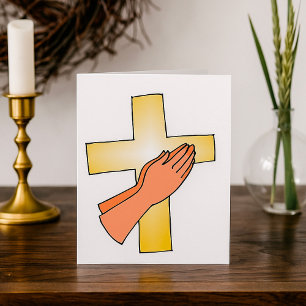 Handen bij Cross Wenskaarten Kaart