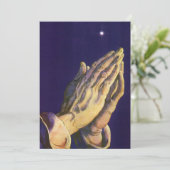  handen die bidden met de ster van Bethlehem (Staand voorkant)