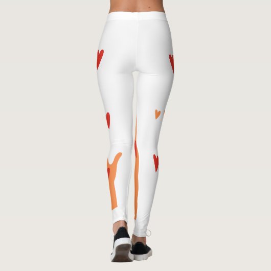 handen en harten leggings (Achterkant)