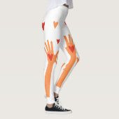 handen en harten leggings (Rechts)
