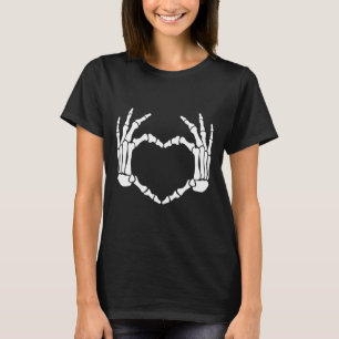 Handen Hart Teken Retro Halloween Kostuum Vrouwen T-shirt