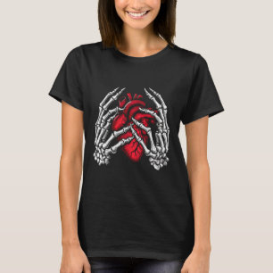 Handen houden Hart Halloween Kostuum Vrouwen Meisj T-shirt