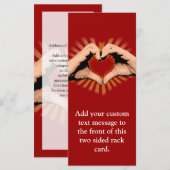 Handen in de vorm van een ontwerp van hart, liefde (Voorkant / Achterkant)