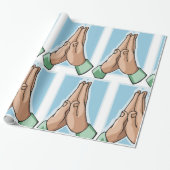 Handen in gebed cadeaupapier (Uitgerold)