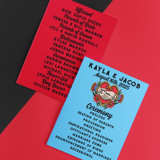 Handen in het huwelijk Tattoo bruiloft Programma