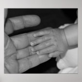 Handen in zwart-wit poster (Voorkant)