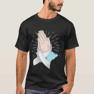 Handen met lintkanker t-shirt
