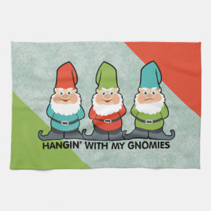 Handen met mijn Gnomies Homies Theedoek