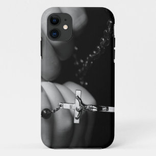 Handen met Rosary Beads iPhone 11 Hoesje